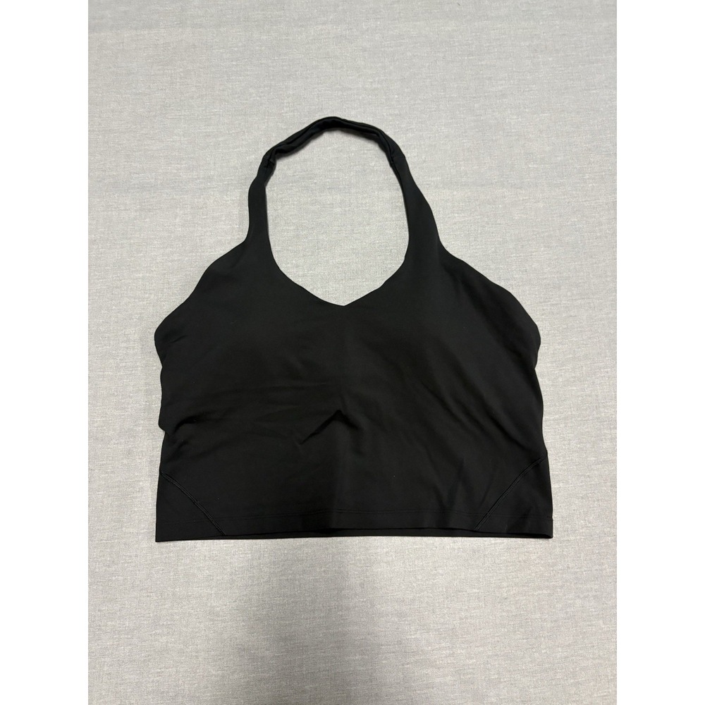 Lululemon Align Halter Tank Top Black Women's Size 14 With Pads EUC